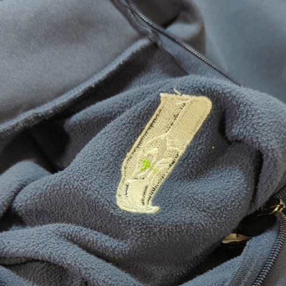NFL Navy Blue Seattle Seahawks 1/4 Zip with Logo. Nice!!!! - Picture 9 of 14
